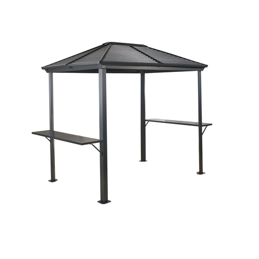 Sojag 5' x 8' Ventura BBQ Grill Gazebo Outdoor Weather-Resistant Aluminum Frame Shelter